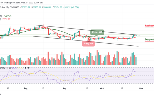 Bitcoin Price Prediction for Today, October 28: BTC/USD Prepares to Hit $21,000 Resistance