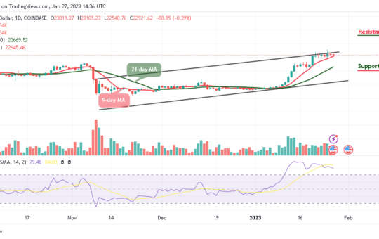 Bitcoin Price Prediction for Today, January 27: BTC/USD Ranges as Price Targets $24k Resistance